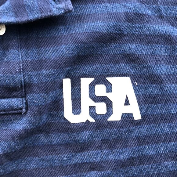 American Eagle Outfitters Men's Polo Shirt Large USA Slim Fit Core Flex Striped - Picture 7 of 12